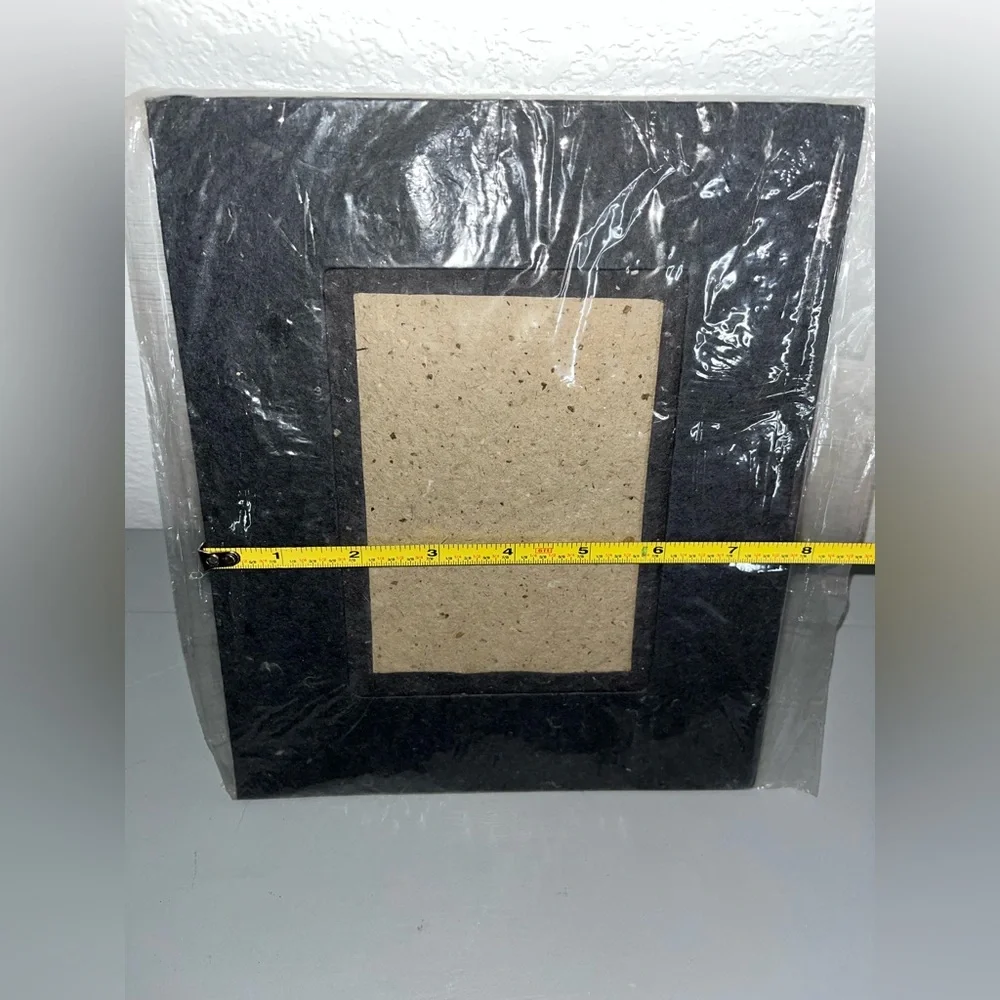 Handmade Natural Fiber Paper Table Top Photo Frame Mixed Media Paper EcoFriendly